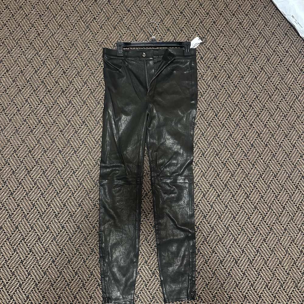 Joe's Jeans Black 100% lamb Leather pants